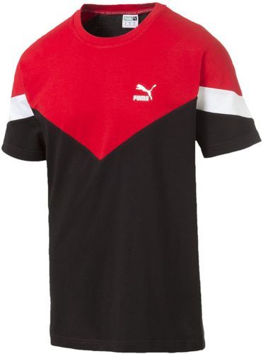 PUMA-T-shirt rouge/noir homme Puma Iconic-image-1