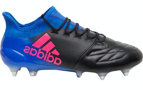 adidas-X 16.1 Leather SG Homme Chaussures Football Noir Bleu-image-1