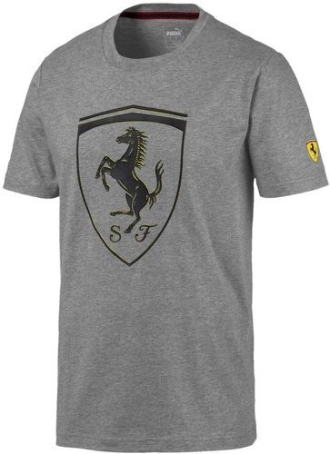 PUMA-T shirt gris Homme Puma Ferrari Big Shield-image-1