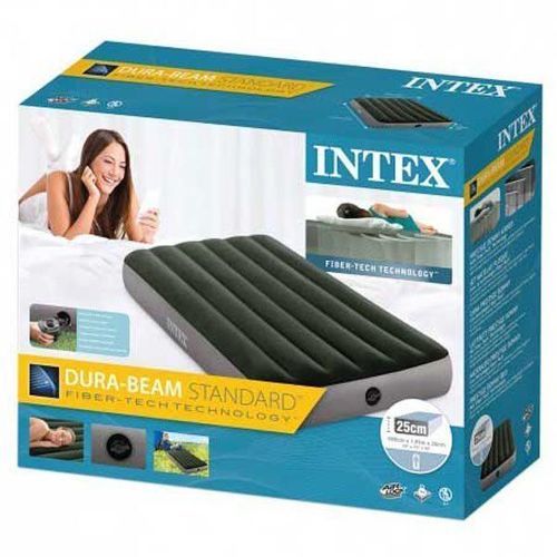 Intex-Intex Inflatable Single Mattress With Pump And Fiber-tech-2