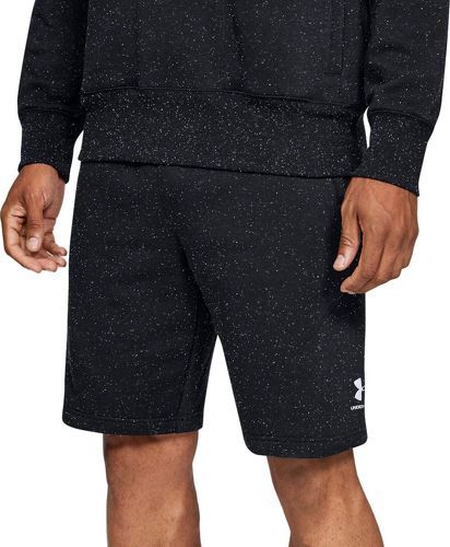UNDER ARMOUR-SPECKLED FLEECE SHORTS-image-1