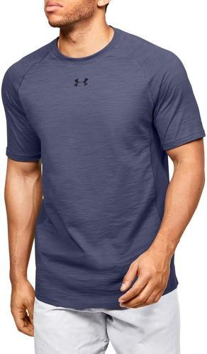 UNDER ARMOUR-T-Shirt bleu homme Under Armour Charged Cotton SS-image-1