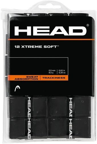 HEAD-Blister Overgrips Head Xtreme Soft 10 + 2 Noirs-image-1