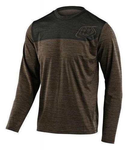 Troy lee designs-TLD MAILLOT FLOWLINE LS SHIELD HTR WALNUT/CHARCOAL-0