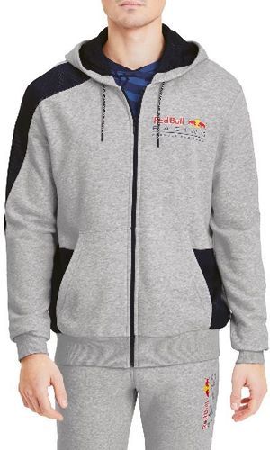 PUMA-Sweat gris homme Puma Red Bull Racing Hooded Sweat Jacket-image-1