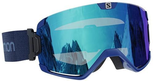 SALOMON-Masque De Ski/snow Salomon Cosmic Bold Blue/univ Mid Blue Homme-image-1