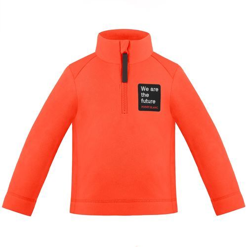 POIVRE BLANC-Pull Polaire Poivre Blanc Fleece Sweater 1550 Lava Orange Garçon-image-1