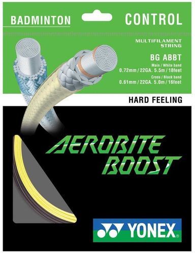 YONEX-Bobine Badminton Yonex Aerobite Boost Gris/Jaune-0
