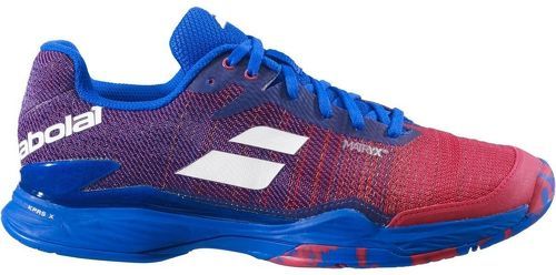 BABOLAT-Chaussure Babolat Jet Mach 2 All Court Poppy Red / Estate Blue-image-1