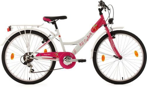 KS Cycling-Vélo enfant 24'' Cherry Heart blanc-rose TC 36 cm KS Cycling-image-1