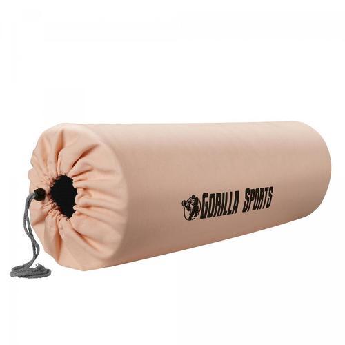 GORILLA SPORTS-Sac pour tapis de yoga avec sangle - couleur beige rosé-image-1