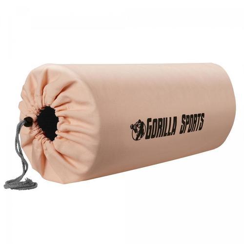 GORILLA SPORTS-Sac pour tapis de yoga avec sangle - couleur beige rosé-image-1