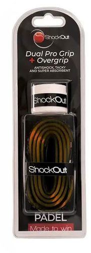 Shockout-Dual Pro Grip Negro/Amarillo + Overgrip Shockout-image-1