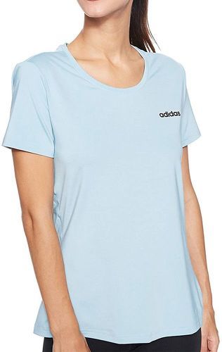 adidas-T-Shirt gris/bleu femme Adidas D2M SOLID TEE-image-1