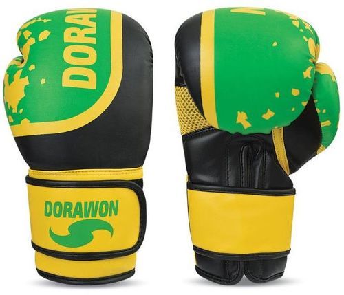 DORAWON-DORAWON, Gants de boxe COVENTRY, noir et jaune-image-1