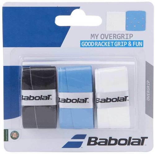 BABOLAT-Overgrip Babolat (Lot de 3, Noir/Bleu/Blanc)-image-1