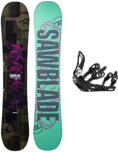 ROSSIGNOL-Pack Snowboard Rossignol Sawblade Wide + Fixations Viper M/l Homme-image-1