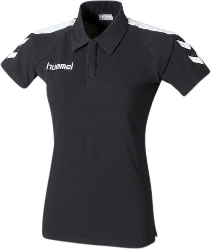 HUMMEL-Polo Noir et Blanc Femme Hummel Core-image-1