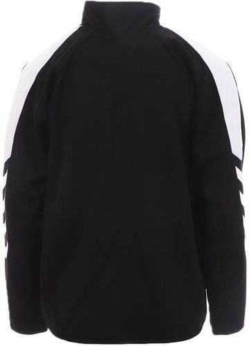 HUMMEL-Sweat 1/2 Zip Noir et Blanc Garçon Hummel Core-1