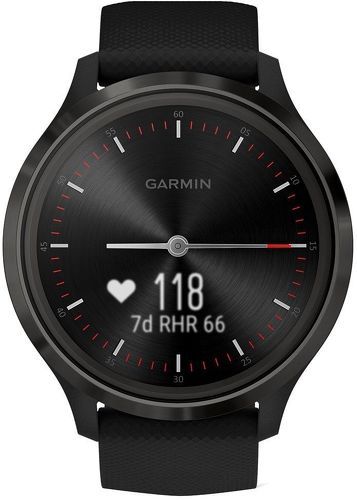 GARMIN-Garmin vivomove 3 - Montre connectée avec aiguilles mécaniques et écran tactile - Black-2