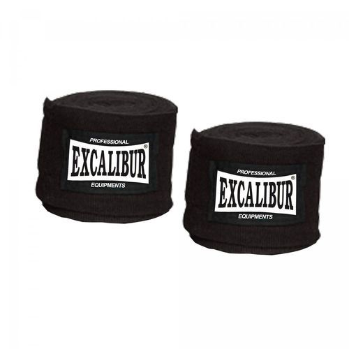 Excalibur Boxing-Bandages de maintien Excalibur CLUB PRO - Noirs-image-1