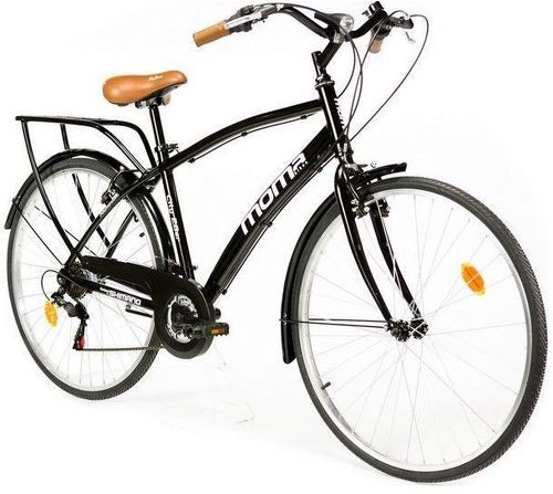 MOMABIKES-Moma Bikes Vélo de Ville CITY 28", Aluminium, SHIMANO 18V, Selle Comfort-image-1