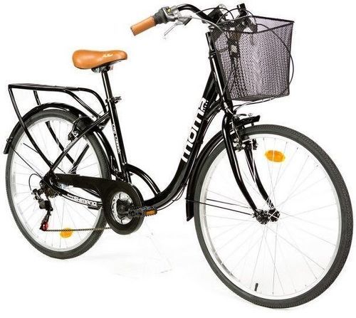 MOMABIKES-Moma Bikes, Vélo de Ville City Classic 26", Aluminium SHIMANO 18V-image-1