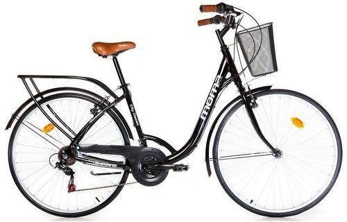 MOMABIKES-Moma Bikes, Vélo de Ville City Classic 28", Aluminium SHIMANO 18V-image-1