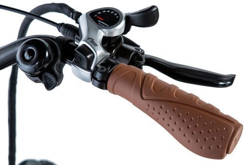 MOMABIKES-MomaBikes Vélo Electrique VAE De ville, E-28.2", Aluminium, SHIMANO 7V, Freins a Disque Hydraulique Bat. - pour cycliste de 170cm à 195cm-3