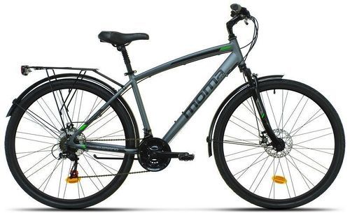 MOMABIKES-MomaBikes Vélo TREKKING, TREKKING PRO M 28", Aluminium, SHIMANO 21V, Freins a Disque - Taille: M-L (165-179cm), L-XL (180-200cm)-1