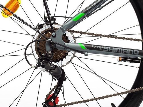 MOMABIKES-MomaBikes Vélo TREKKING, TREKKING PRO W 28", Aluminium, SHIMANO 21V, Freins a Disque, Suspension Avant-2