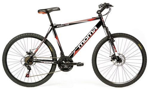 MOMABIKES-MomaBikes Vélo VTT, Fox26", SHIMANO 21V, Freins a Disque, Suspension Avant-1
