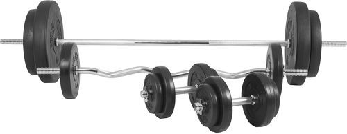 GORILLA SPORTS-Set d'haltères complet 97,5 Kg avec disques et barres-4