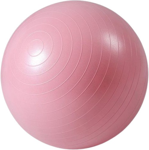 ISE-ISE Ballon de gymnastique Anti-éclatement - Ballon d'exercice 55cm de Diamètre avec Pompe Rose SY-2002RS65-FR-image-1