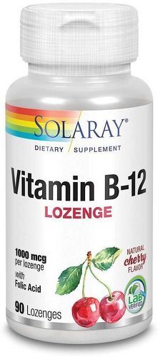 Solaray Vitamine B-12+Acide Folique 1000Mcgr 90 Unités - Colizey