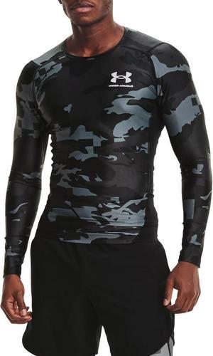 UNDER ARMOUR-UA HG IsoChill Comp Print LS-BLK-image-1
