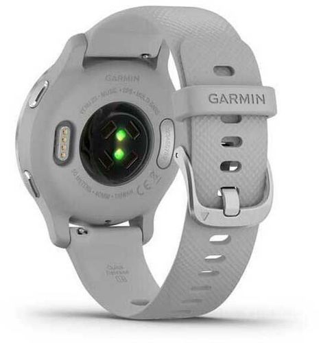 GARMIN-GARMIN Venu 2S - Montre connectée GPS - Silver - Bracelet gris clair-1