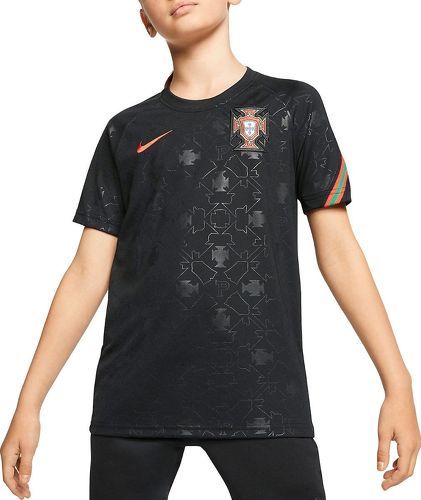 NIKE-T-shirt d entraînement Nike du Portugal Breathe Hyper Top pour enfants noir/rouge-image-1
