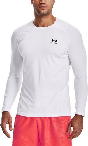 UNDER ARMOUR-UA HG Armour Fitted LS-WHT-image-1