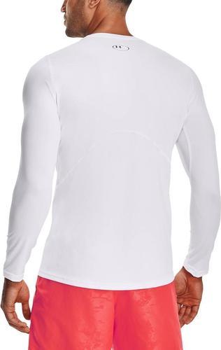 UNDER ARMOUR-Under Armour Heatgear Armour Fitted Ls-Wht - T-shirt de fitness-1