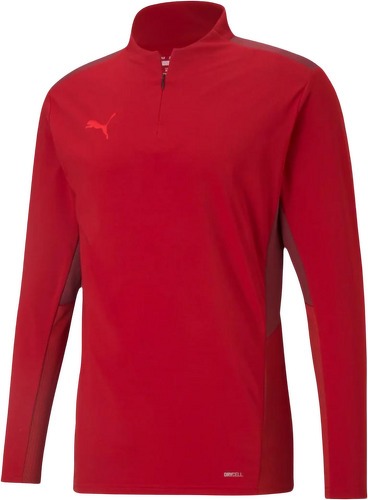 PUMA-Teamcup 1 4 Zip Top - Sweat de football-0