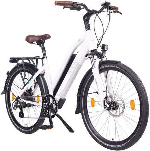 NCM BIKE-Vélo Électrique Trekking Ncm Bikes Milano Blanc Mat - 26", 250W, Batterie Amovible 48V 13Ah-2