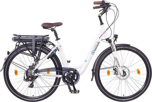NCM BIKE-Vélo électrique Urbain NCM Munich Blanc - 28'', 250W, Batterie 36V 13Ah 468Wh-image-1