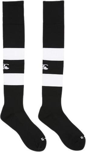 CANTERBURY-Chaussettes Rugby Noires Canterbury Hooped-image-1