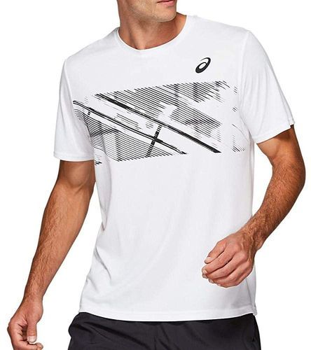 ASICS-T-Shirt blanc homme Asics Practice-image-1