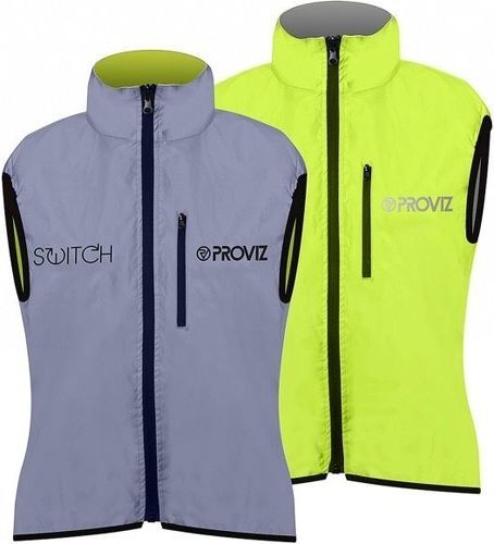Proviz-SWITCH JACKET M Veste sans manche réversible fluo/réfléchissant - Homme M-0