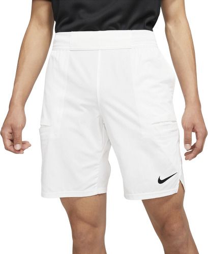 NIKE-Short NikeCourt Dri-Fit Slam Blanc 23cm-0