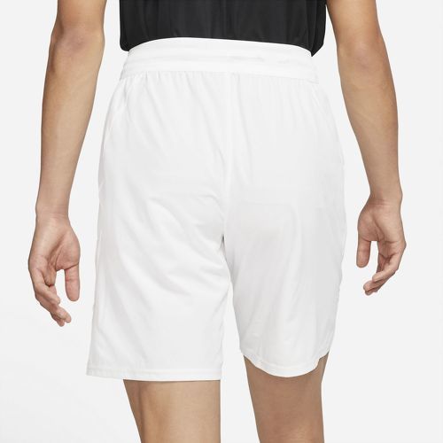 NIKE-Short NikeCourt Dri-Fit Slam Blanc 23cm-1