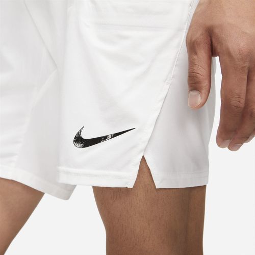NIKE-Short NikeCourt Dri-Fit Slam Blanc 23cm-2