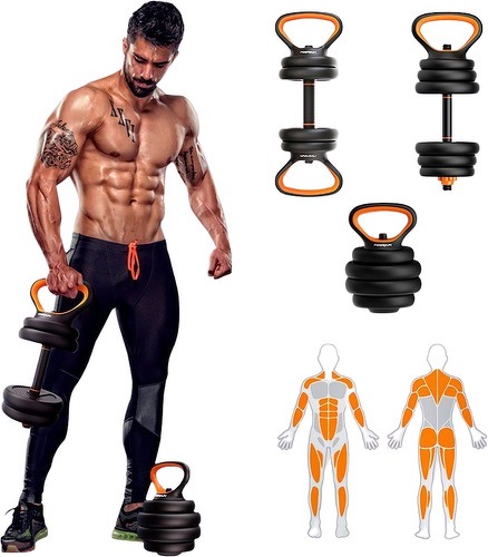 Fed-Fed Kit haltères 20kg +haltères+kettlebells Xiaomi-1